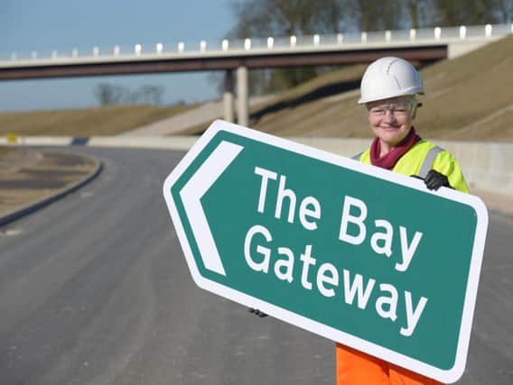 Jennifer Mein, leader of Lancashire County Council, on the new Bay Gateway road.