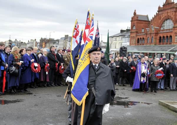 Last year's service for Remembrance Sunday in Morecambe.