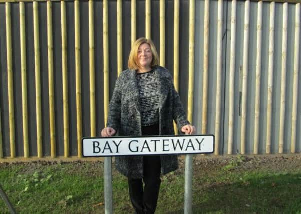 Zoe Hutton, who won the competition to name the Bay Gateway.
