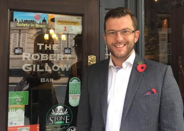 The new landlord of the Robert Gillow, Gareth Hennedy.