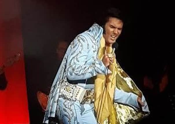 Chris Connor performs as Elvis