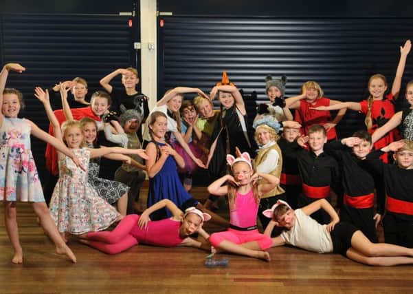Photo Neil Cross: Pupils from Torrisholme Primary School, preparing to take part in the Lancashire Dance Festival