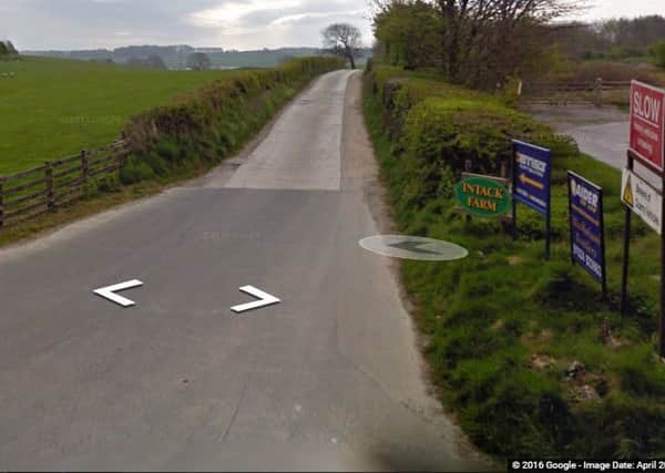 Road to Intack Farm. Image courtesy of Google Streetview.