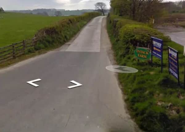 Road to Intack Farm. Image courtesy of Google Street View.