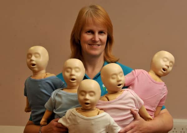 Photo Neil Cross
Kay Dickinson has set up training courses specifically in first aid on children, and she also gives training to children themselves