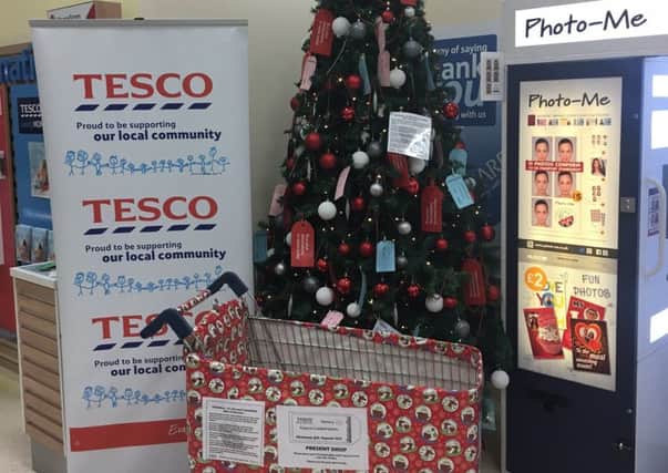 Tesco Carnforth have launched their Christmas gift appeal.
