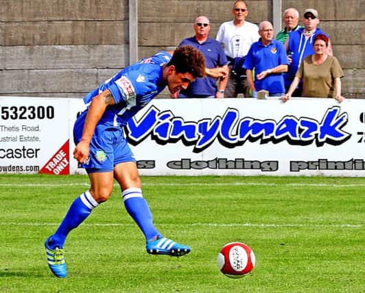 Louis Mayers opens the scoring. Picture: Tony North