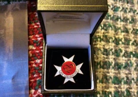 The Order of St John award.