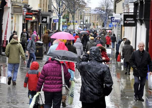 Christmas shoppers in Lancaster