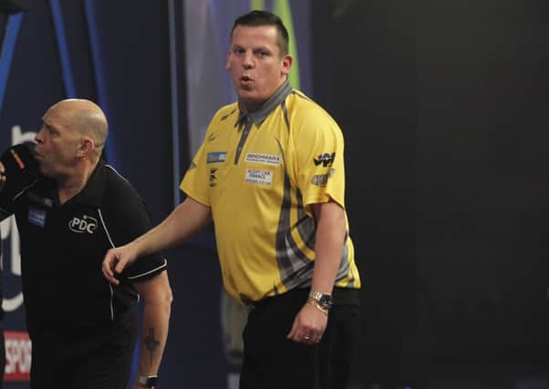 Dave Chisnall had chances against Gary Anderson. Picture: Lawrence Lustig/PDC