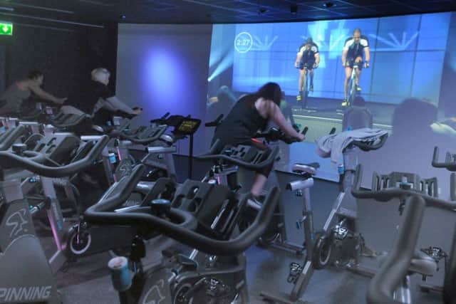 LANCASTER  09-01-17
The Trip - a virtual reality cycling and spinning experience.
Feature on the new gym at the sports centre, part of a Â£1 million refurbishment at Salt Ayre Leisure Centre, Lancaster.
