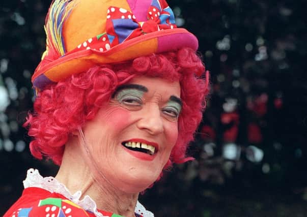 Ronne Coyles starring in Red Riding Hood at the Floral Hall in Southport in 1999.