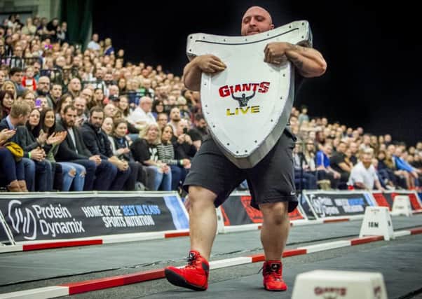 Graham Hicks comes third at Britain's Strongest Man 2017 at the Doncaster Dome. Picture: Marisa Cashill