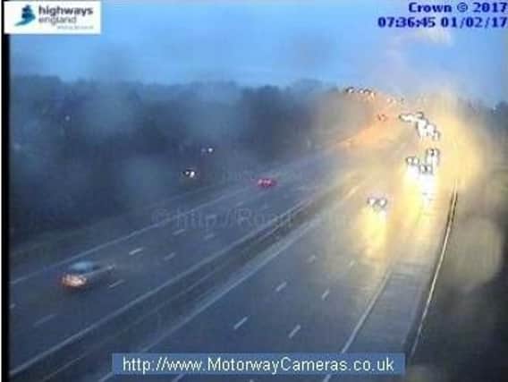 One lane has been closed on the M6 Northbound after a vehicle breakdown.