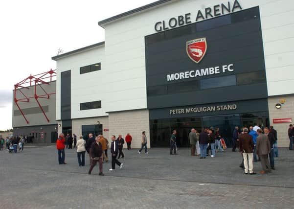 The Globe Arena, home of Morecambe FC.