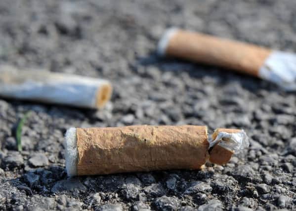 A man from Morecambe has been fined for a dropping a cigarette butt.