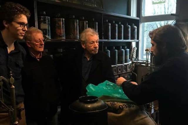 Sir Ian McKellen at Atkinsons Coffee House in Lancaster