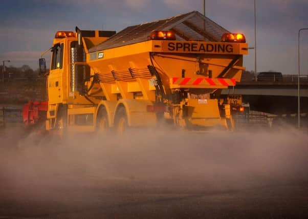 A gritting lorry