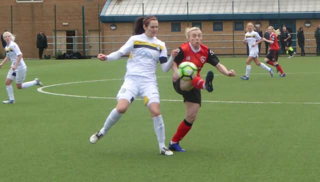 Emma Kay scored four goals for Morecambe Ladies against Leeds Ladies.