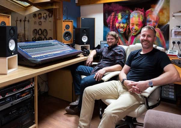 Mark Gray and John Kirby at King Sound Studio near Halton.