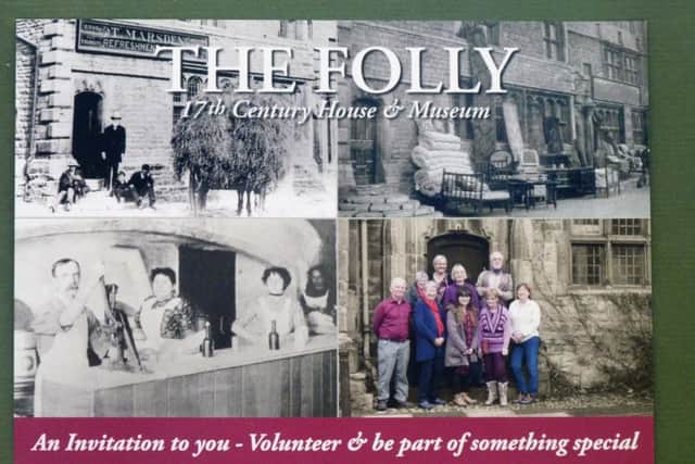 The Folly's volunteer postcard.