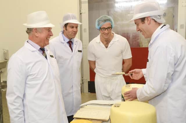 Prince Charles visits Dewlay Cheesemakers in Garstang