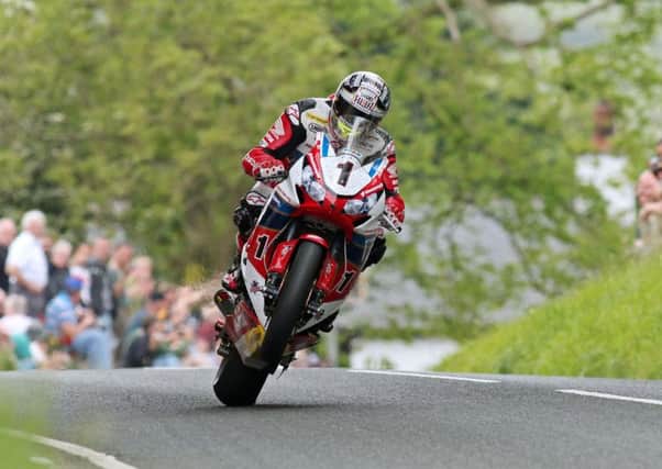 John McGuinness in action during the Superbike race at last year's Isle of Man TT. Picture: Rod Neill