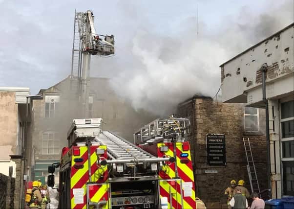 Fire on Mary Street, Lancaster.