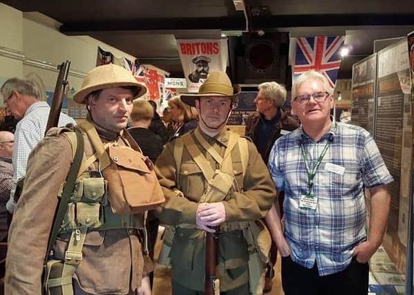 From left Tony Radcliffe, Alastair Wilson and Norrie Southan at the Great War Heritage Project launch event at Morecambe Heritage Centre.