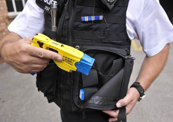 Police in Lancashire drew their Tasers 151 times last year.
