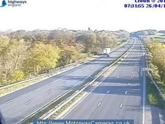 The accident happened at junction 34 of the southbound carriageway
Pic: Highways England