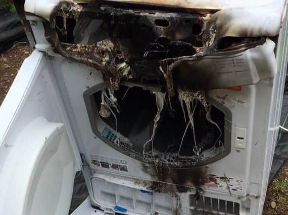 If this had caught fire in an empty house, the damage could have been far worse, experts warned