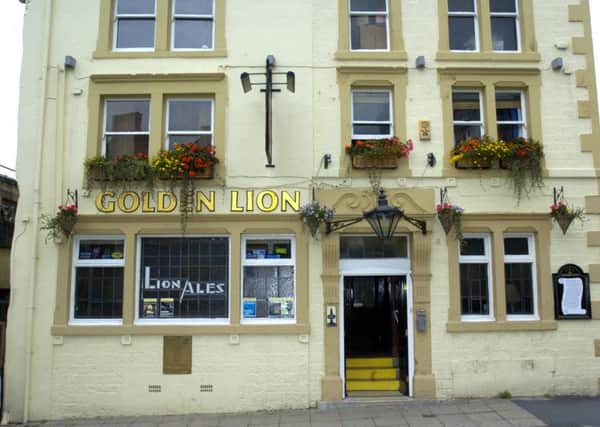 The Golden Lion pub.