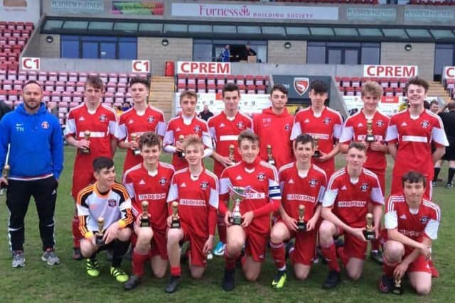 U16/17 League Cup winners Carnforth Red.