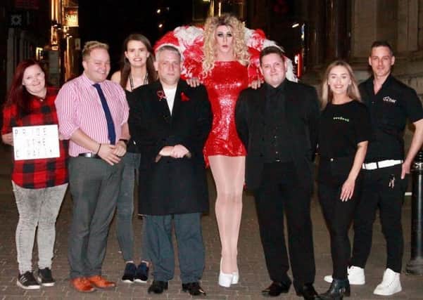 Some of the Lancaster Pride team, with OITB founder Robert Mee fourth from left.