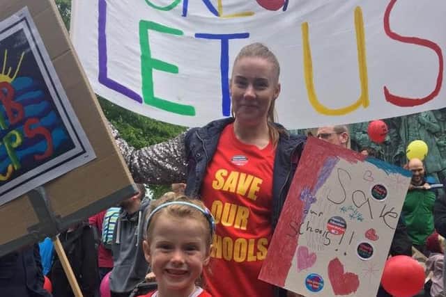 Sarah Fogarty with her five year old daughter Daisy Jones, of Morecambe Bay Primary School.