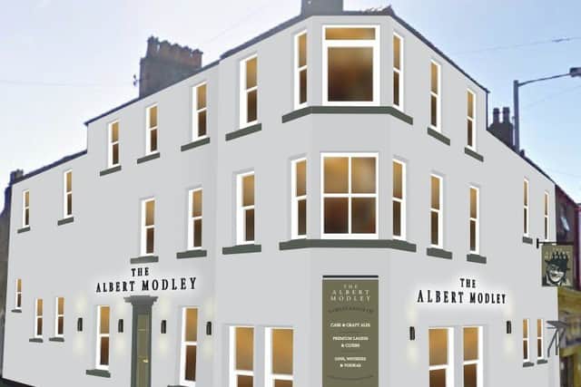 An artist's impression of how the former Bradford Arms would look if it was renamed 'The Albert Modley.'