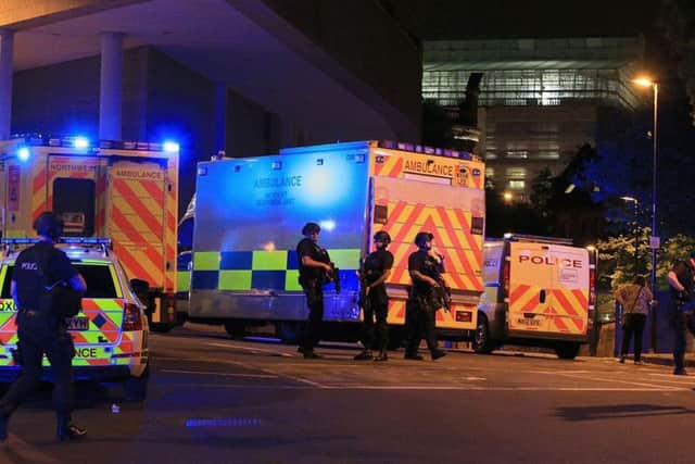 Scene at the Manchester Arena.