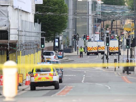 Police outside the Manchester Arena