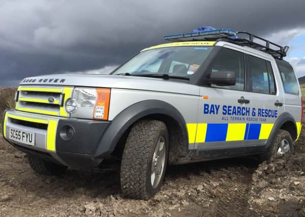 The Bay Search and Rescue team went to the aid of an injured mountain biker.