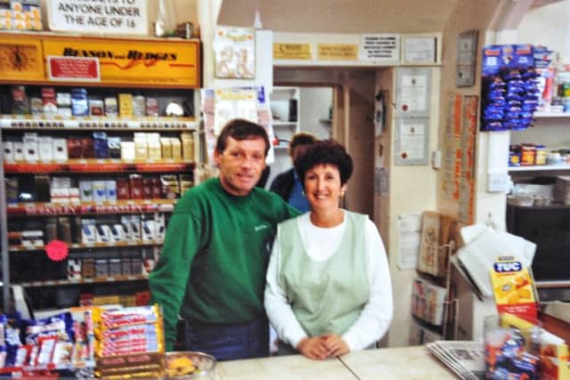 Janet and John when they first took over the shop.