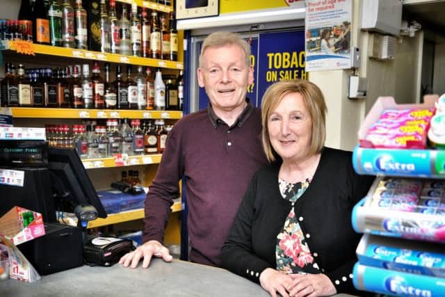 Janet and John Clark, who have retired from the Open All Hours Premier shop, Morecambe.