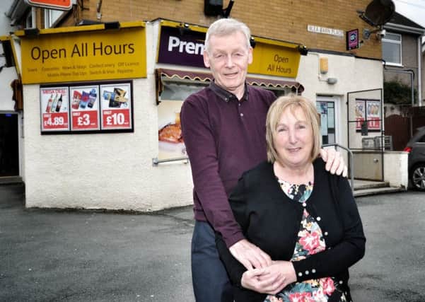 Janet and John Clark, who have retired from the Open All Hours Premier shop, Morecambe.