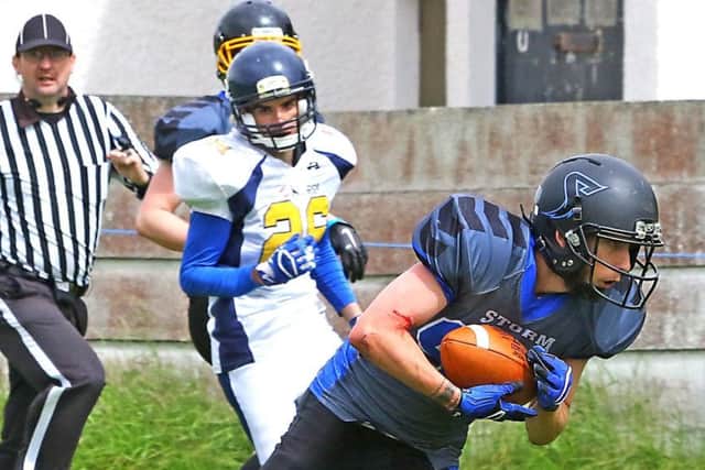 Mark Baldwin scored two touchdowns against the Leeds Bobcats. Picture: Tony North