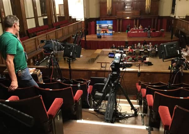 There was a large media presence covering the general election count at Lancaster Town Hall including the BBC...and ourselves, of course!