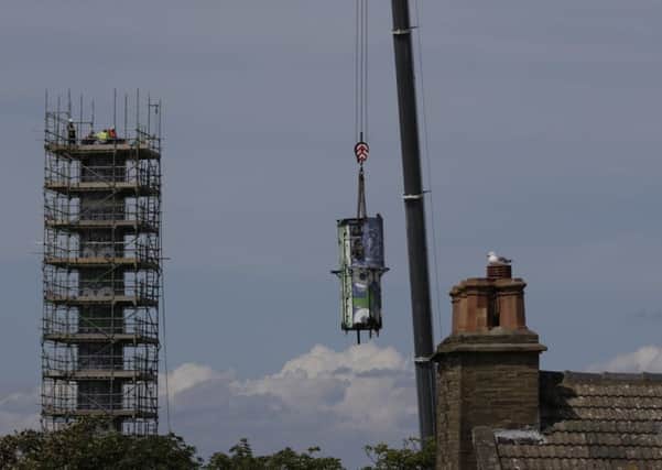 The Polo Tower demolition. Picture by David Hodgson.