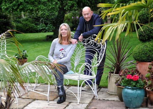Robin and Helen Loxam at the Carr House Farm, Lancaster, "Secret Garden" which is going on display to the public next month for charity