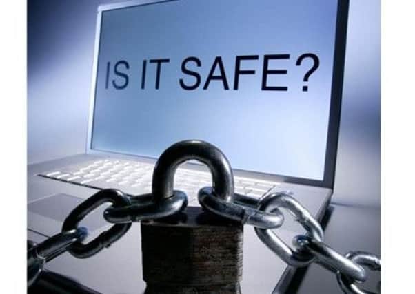 Image to promote safety when online