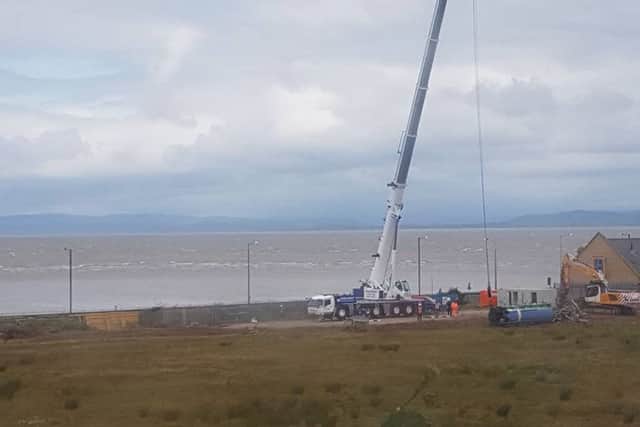 Morecambe's Polo Tower has now been totally dismantled. Picture by Trina Lawrie.