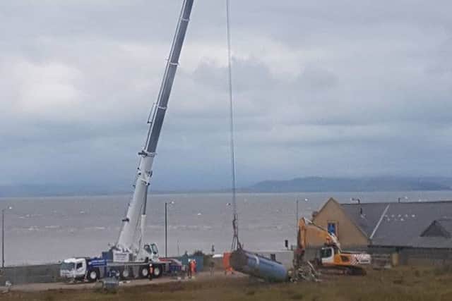 Morecambe's Polo Tower has now been totally dismantled. Picture by Trina Lawrie.
